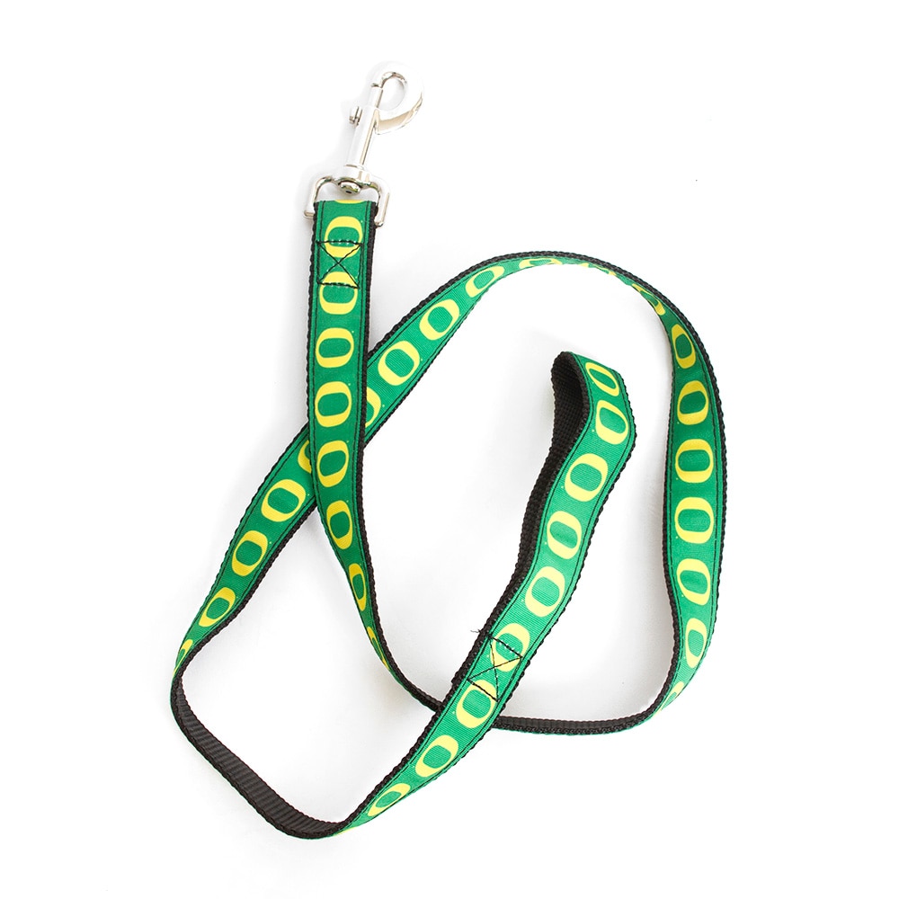 Classic Oregon O, All Star Dogs, Green, Leash, Gifts, Heavy Duty, Nylon Webbing, Leash, 606636